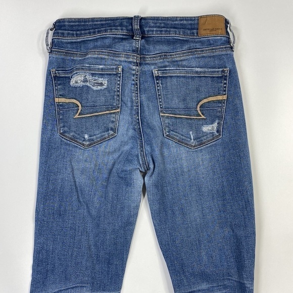 American Eagle Super Stretch X Hi-Rise Jegging Distressed Size 4 - Picture 5 of 14